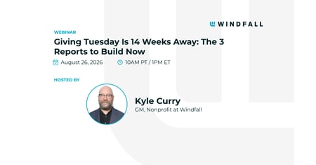 Giving Tuesday Is 14 Weeks Away: The 3 Reports to Build Now