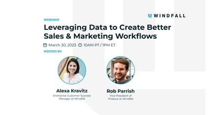 Windfall Webinar: Leveraging Data to Create Better Sales & Marketing Workflows