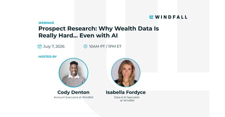Prospect Research: Why Wealth Data Is Really Hard... Even with AI