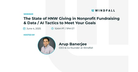 The State of HNW Giving in Nonprofit Fundraising & Data / AI Tactics to Meet Your Goals 