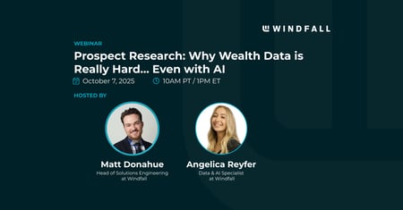 Prospect Research: Why Wealth Data is Really Hard… Even with AI