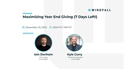 Maximizing Year End Giving (7 Days Left!)