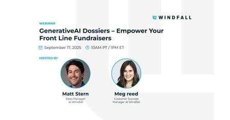 GenerativeAI Dossiers – Empower Your Front Line Fundraisers
