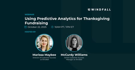 Using Predictive Analytics for Thanksgiving Fundraising