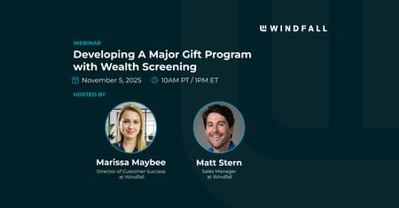 Developing A Major Gift Program with Wealth Screening
