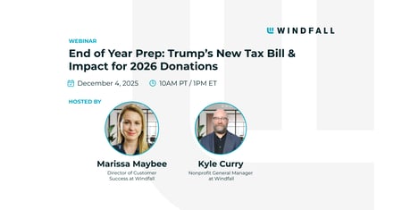 End of Year Prep: Trump’s New Tax Bill & Impact for 2026 Donations