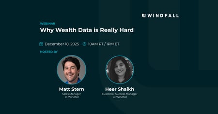 Why Wealth Data is Really Hard