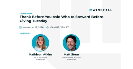 Thank Before You Ask: Who to Steward Before Giving Tuesday