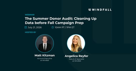 The Summer Donor Audit: Cleaning Up Data before Fall Campaign Prep