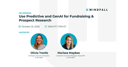 Use Predictive and GenAI for Fundraising & Prospect Research