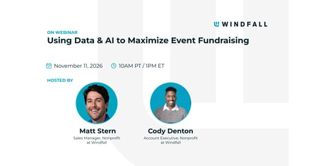 Using Data & AI to Maximize Event Fundraising
